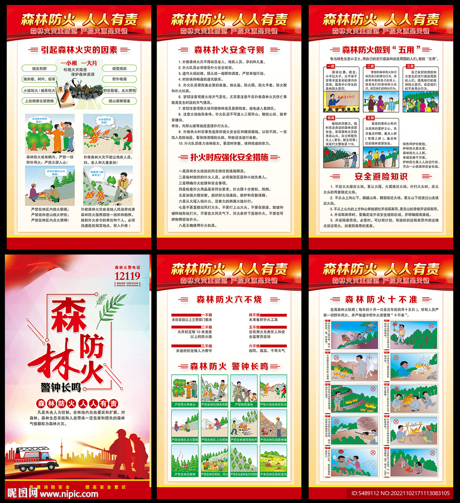 森林防火宣传栏
