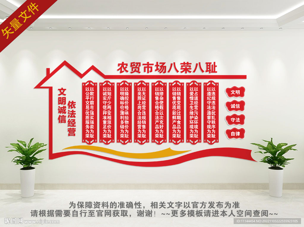 农贸市场八荣八耻