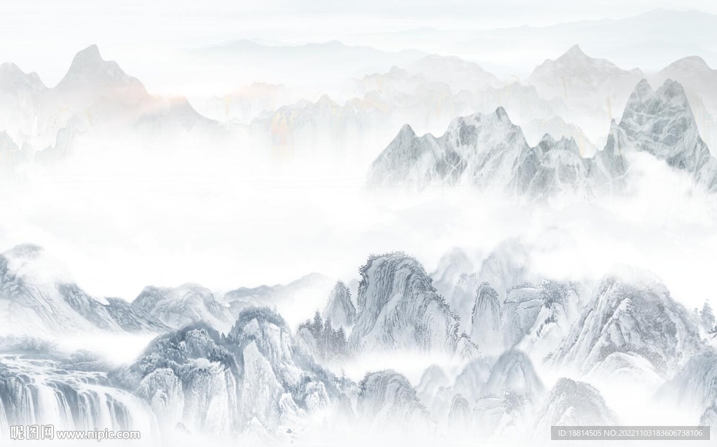 山水背景墙