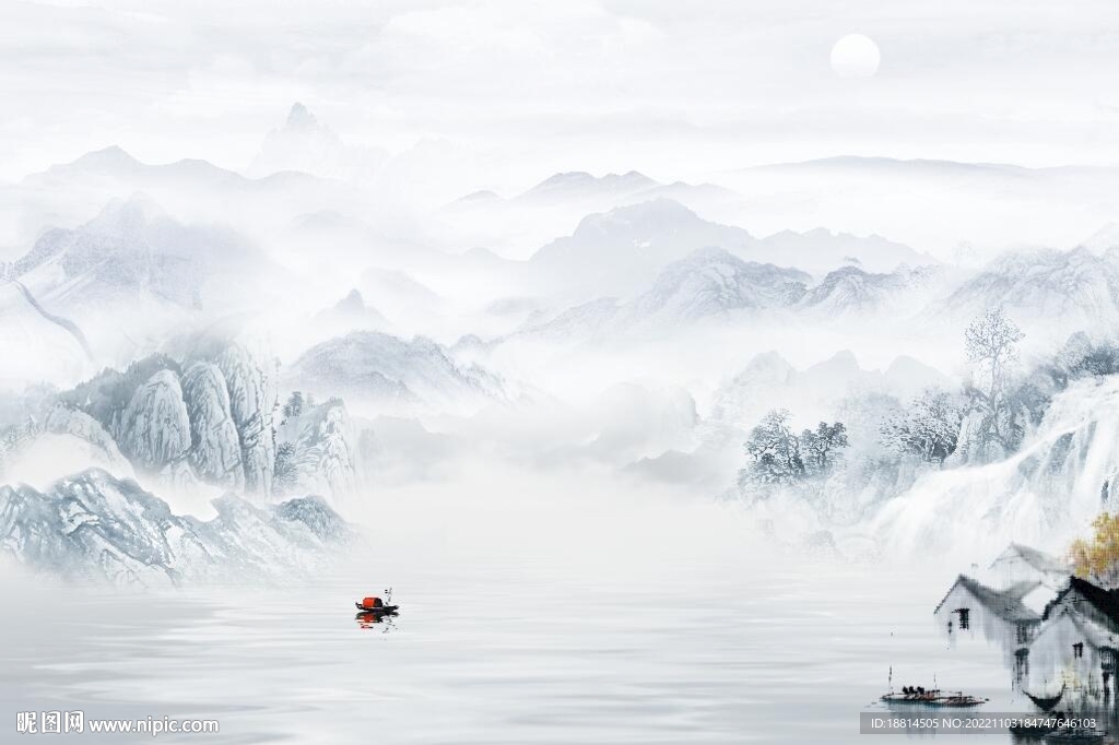 山水背景墙