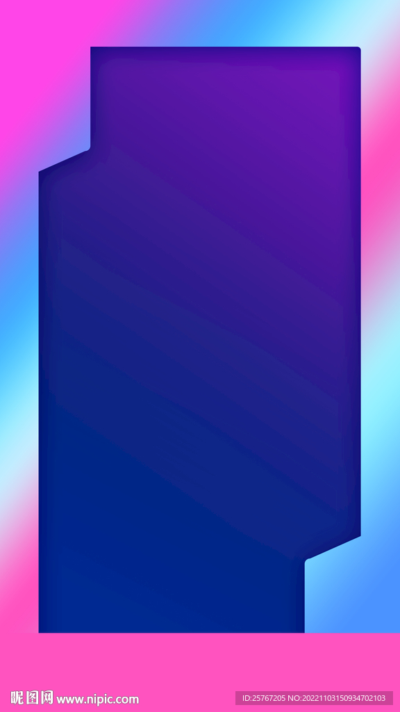 潮流炫酷渐变镭射赛博朋克海报