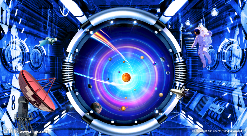 科幻星空立体画