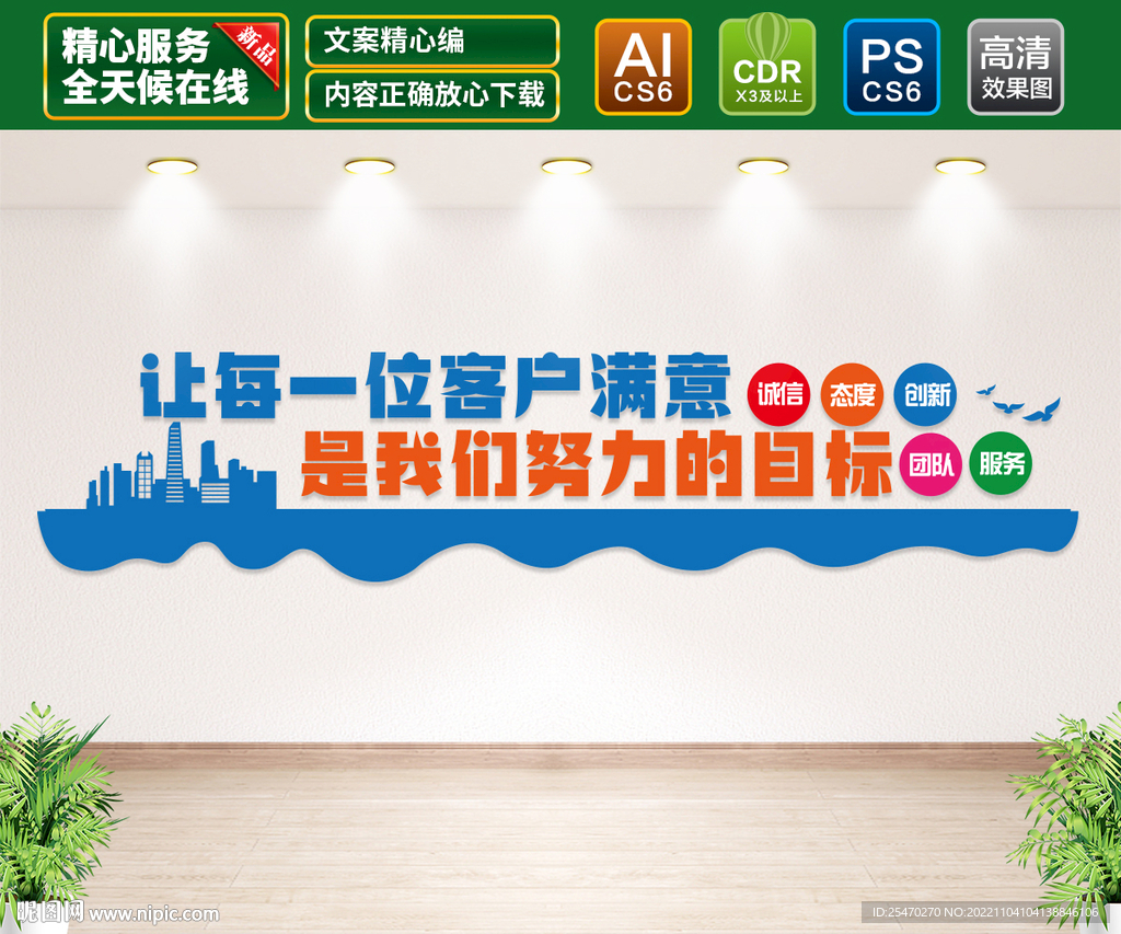 企业标语文化墙