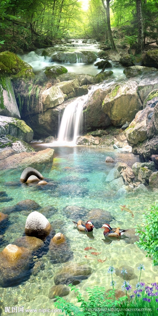 梦幻流水玄关