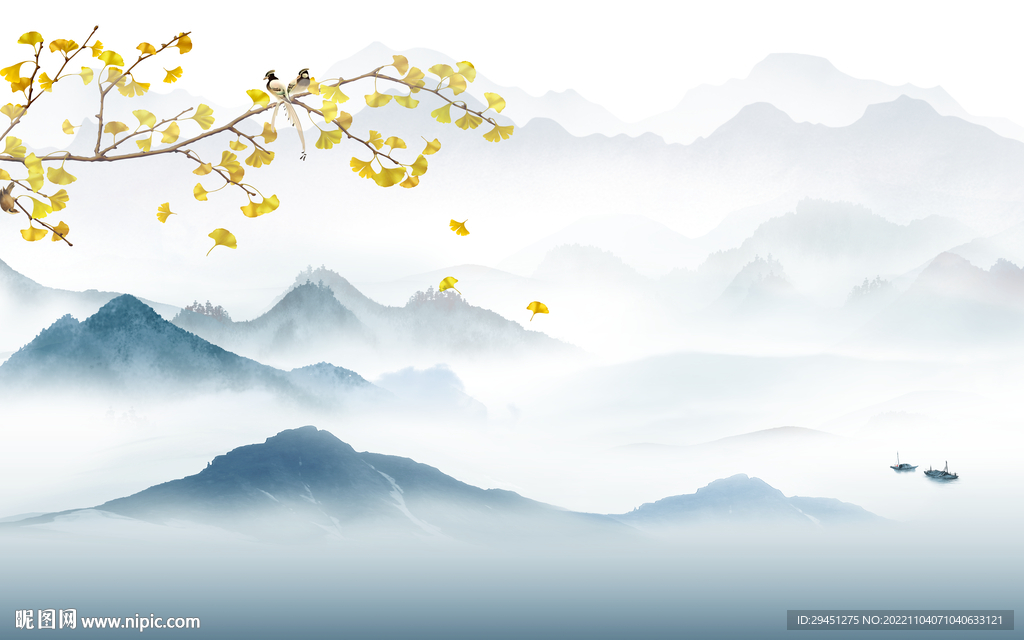 高档 最新中式山水 TiF分层