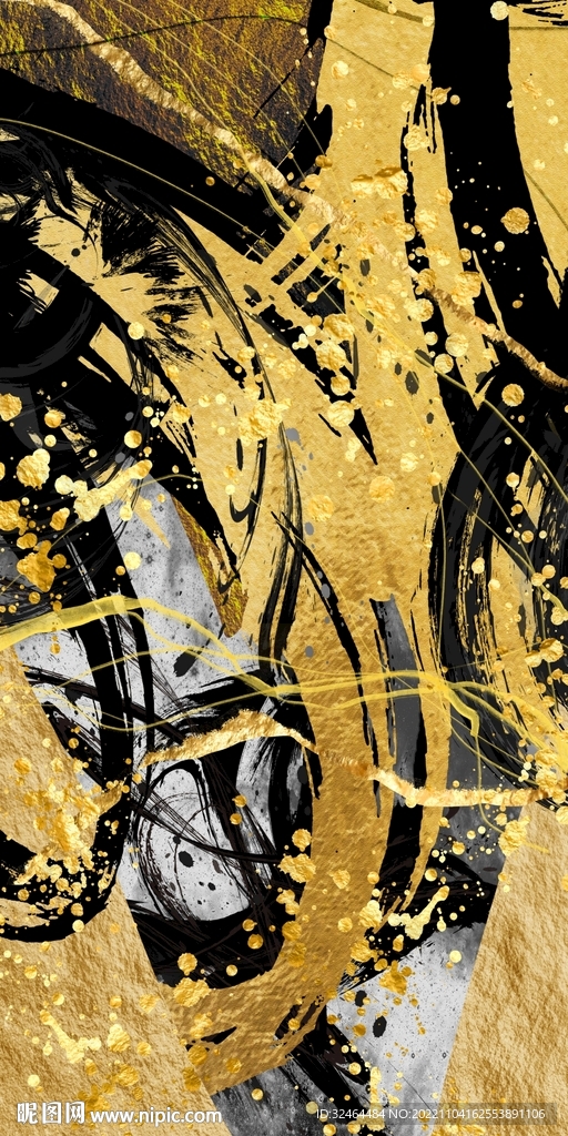 高端抽象艺术玄关