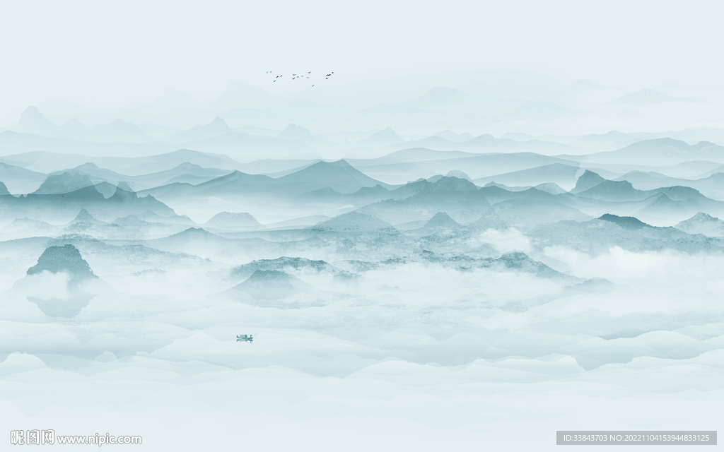 新中式山水画