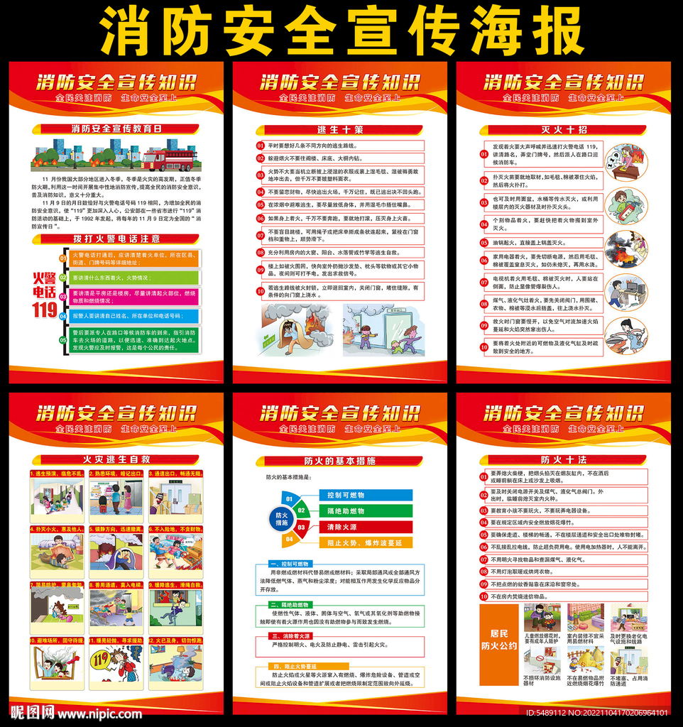 消防安全展板