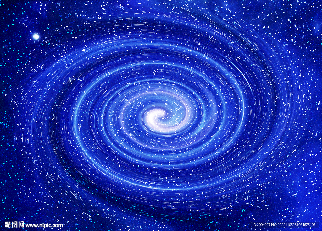蓝色星空旋涡