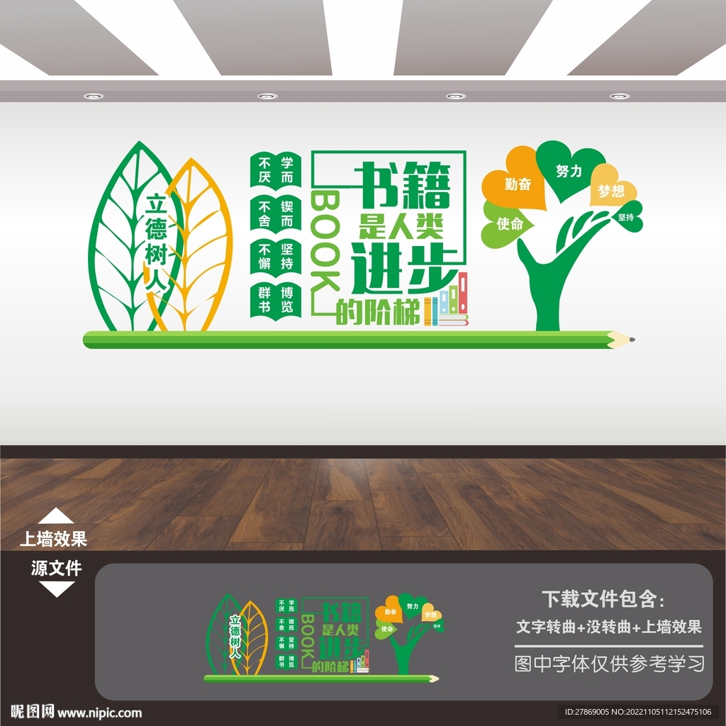 阅览室文化墙