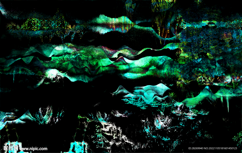 水墨山水画