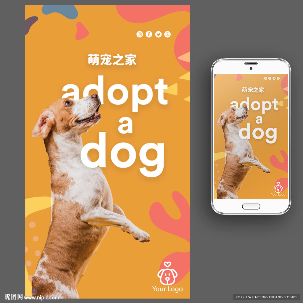 宠物店海报图片