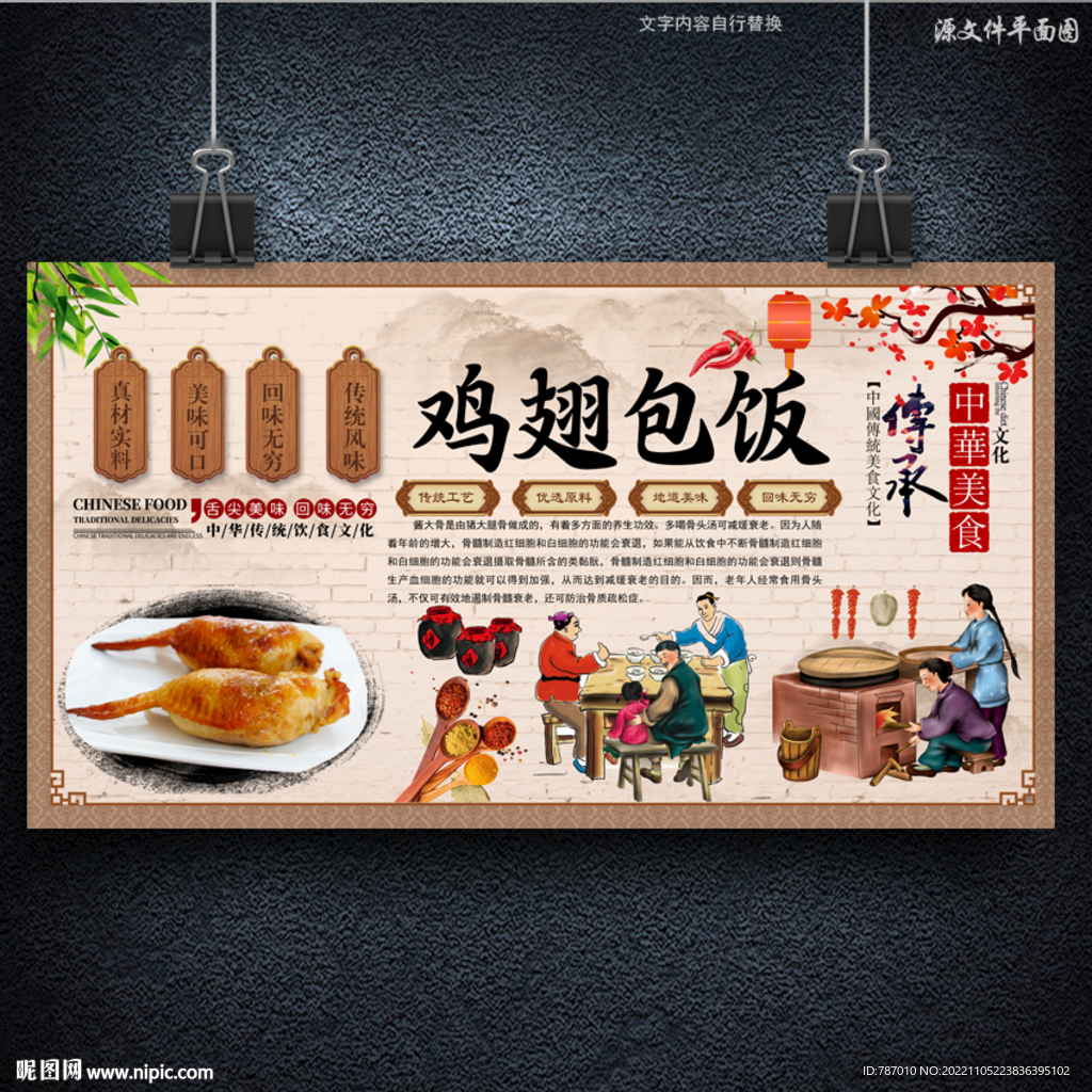 鸡翅包饭
