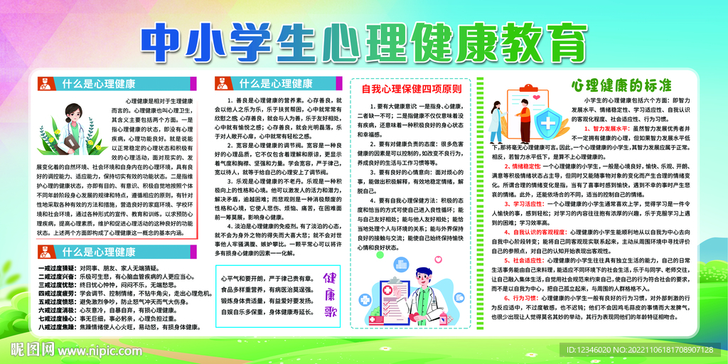 中小学生心理健康教育宣传栏