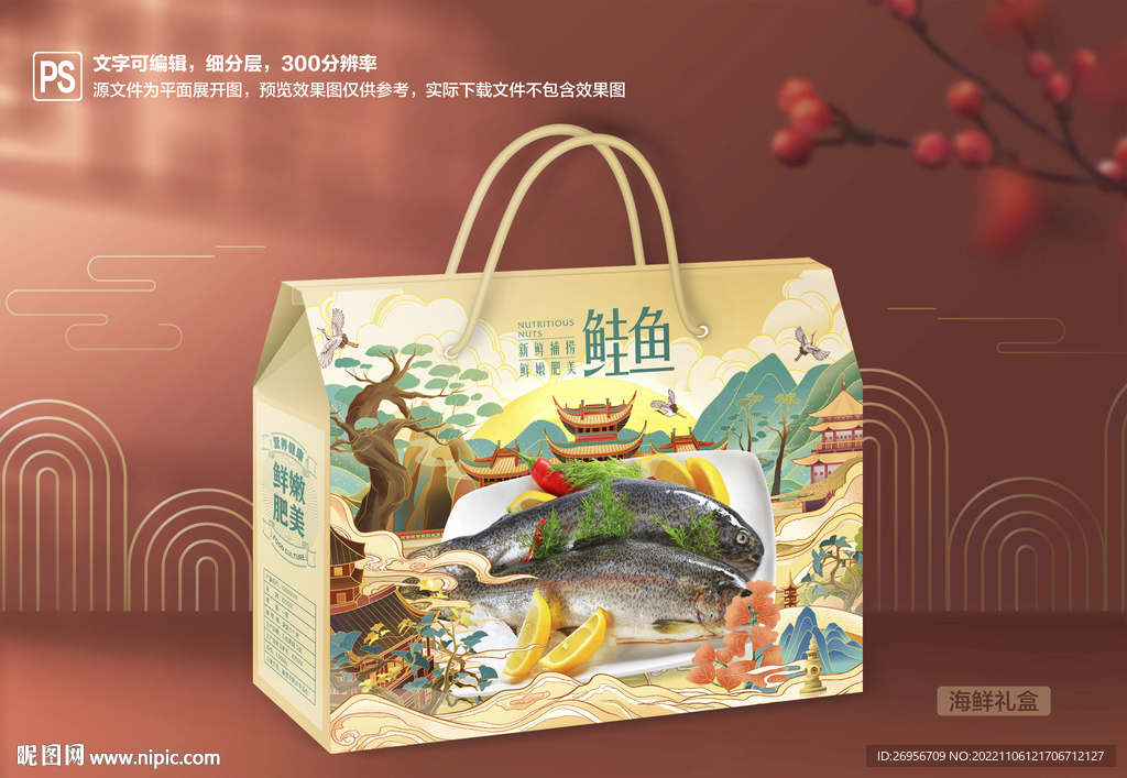 鲑鱼包装 海鲜礼盒