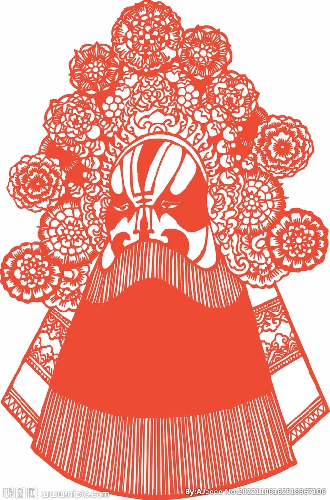戏曲脸谱剪纸设计图__广告设计_广告设计_设计图库_昵图网nipic.com