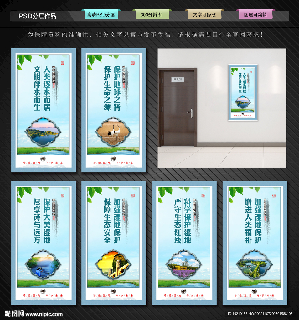 保护湿地宣传展板