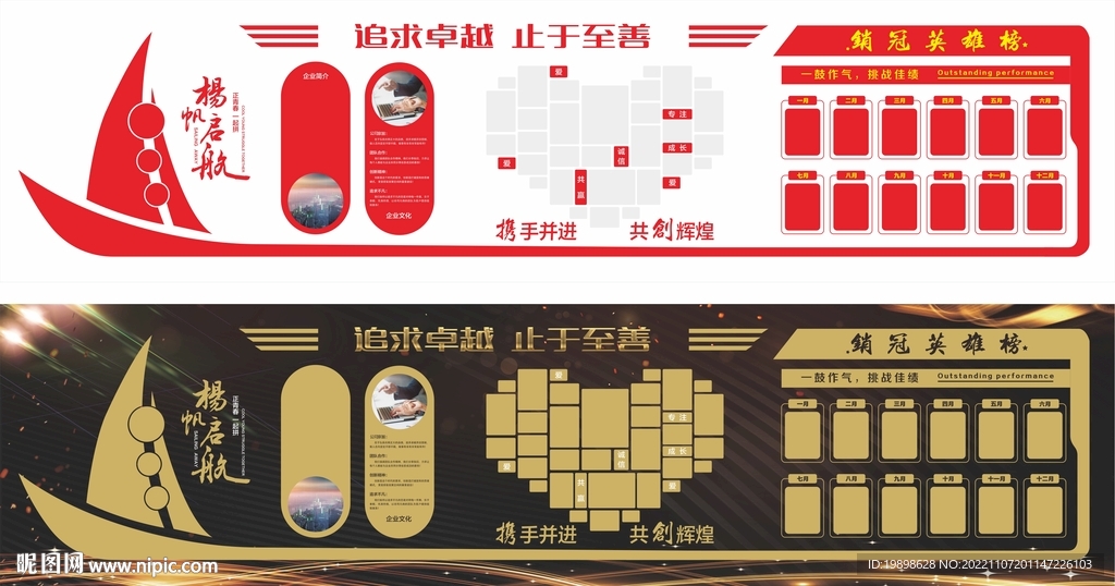 销售榜文化墙