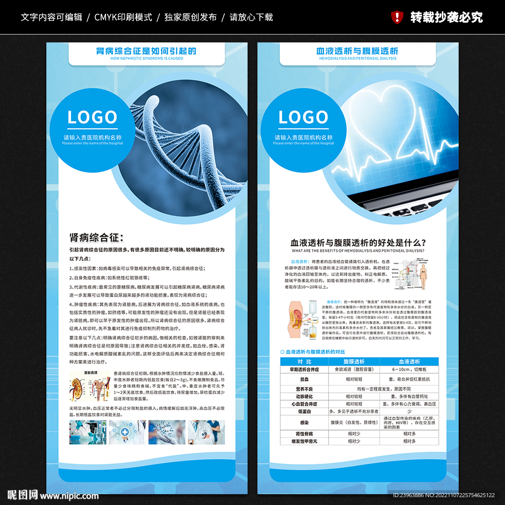 肾病医院展架