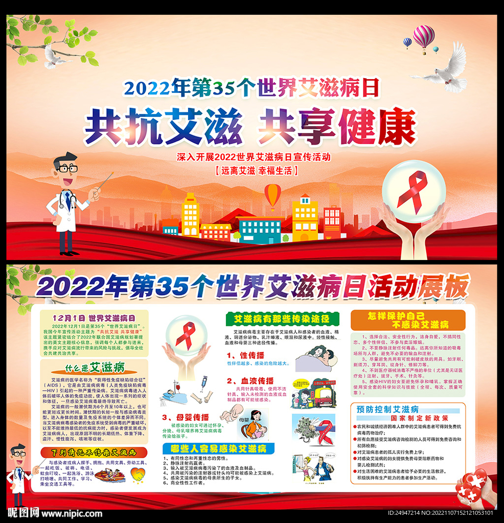 第35个世界艾滋病日主题宣传