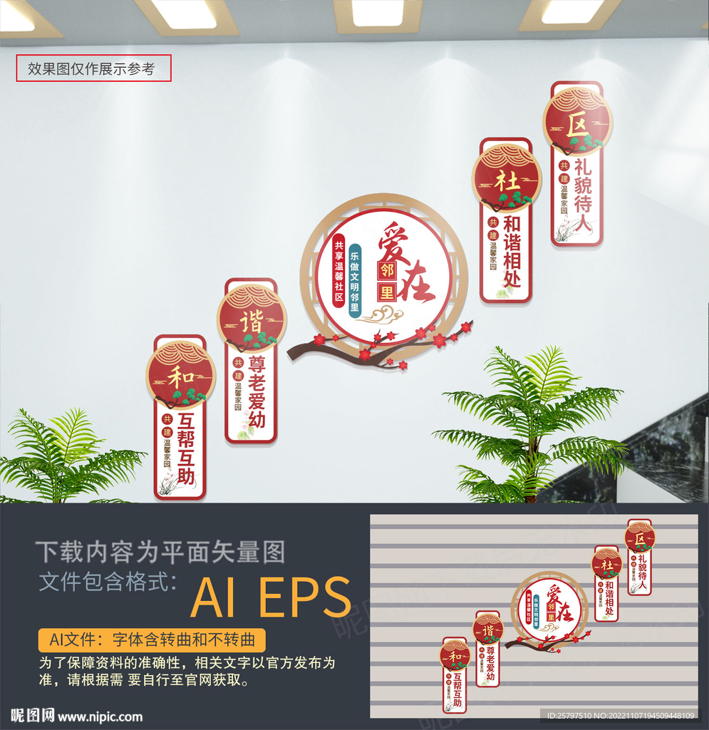 爱在邻里社区文明楼梯