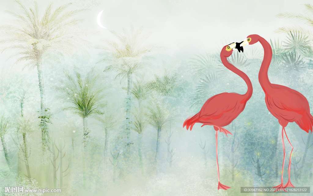 客厅 高清欧式墙画 TIF分层