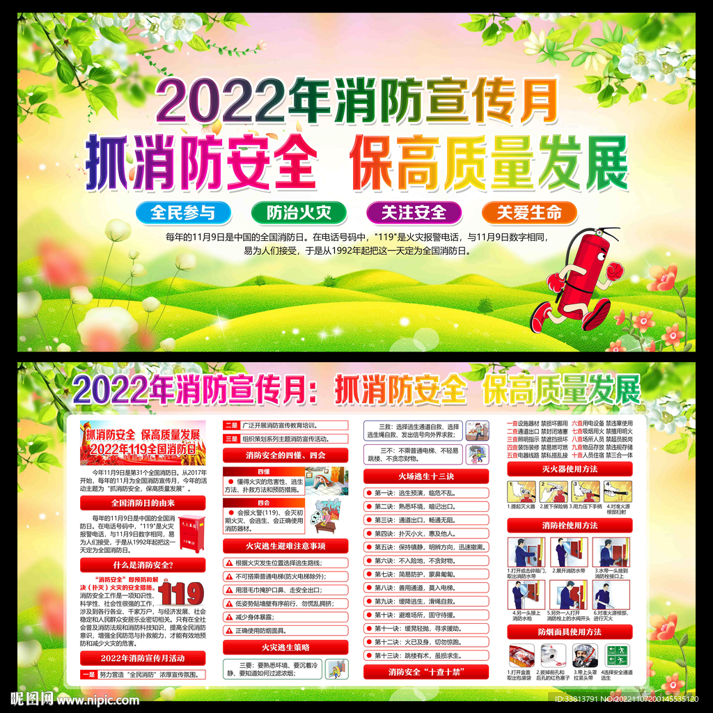 消防安全知识宣传展板