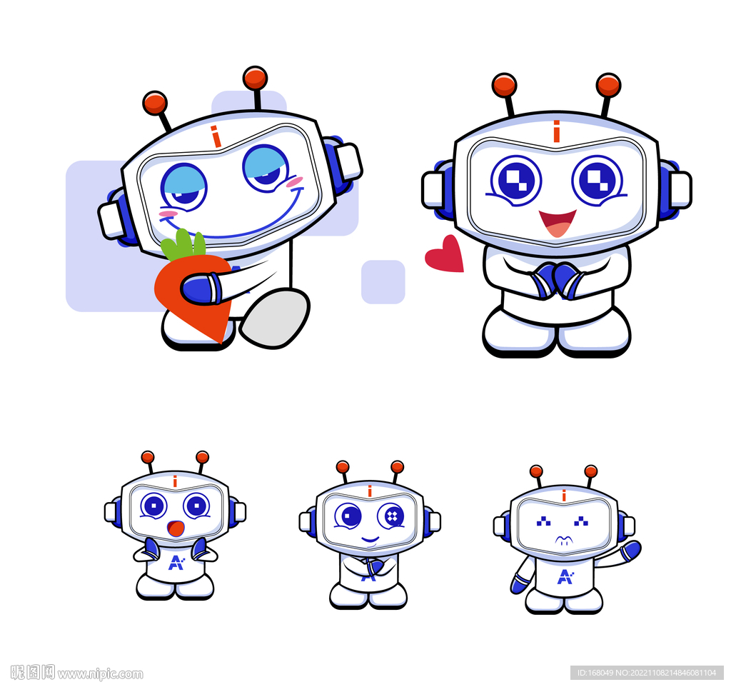 超可爱卡通机器人设计欣赏 - 爱玩甄选LOT图站