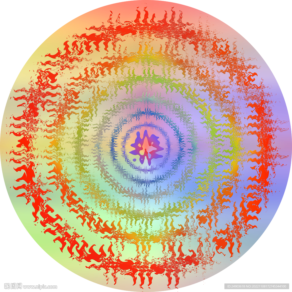 数码多彩圆环