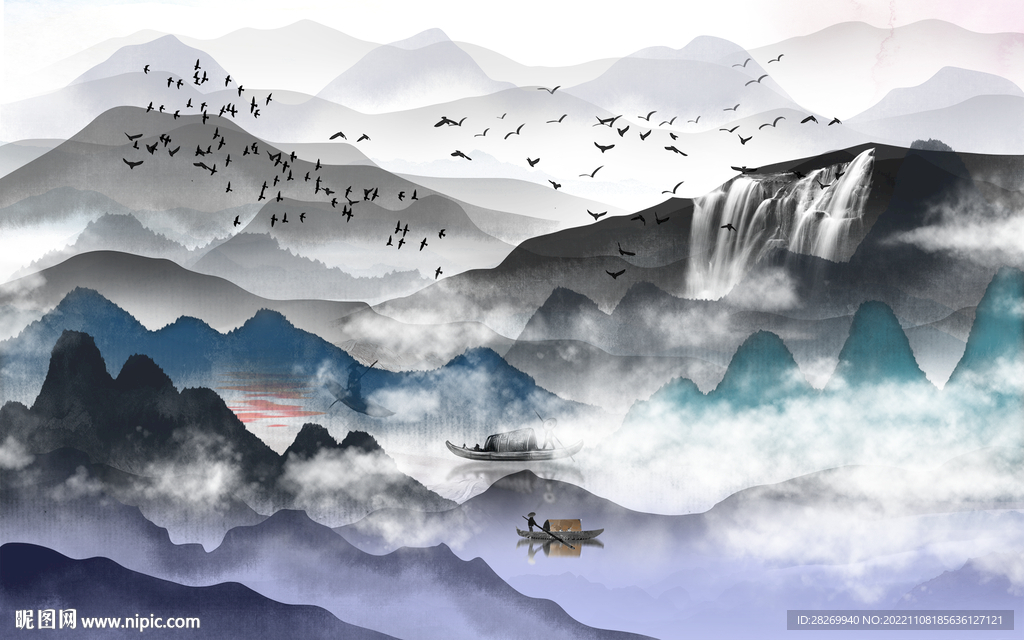 水墨山水 