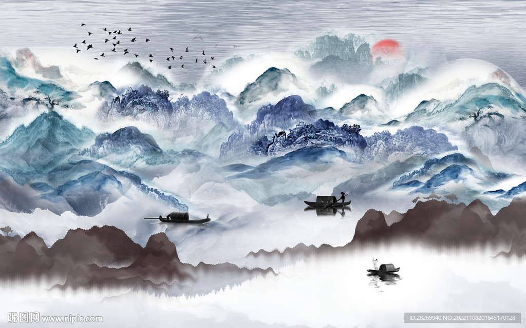 水墨山水 