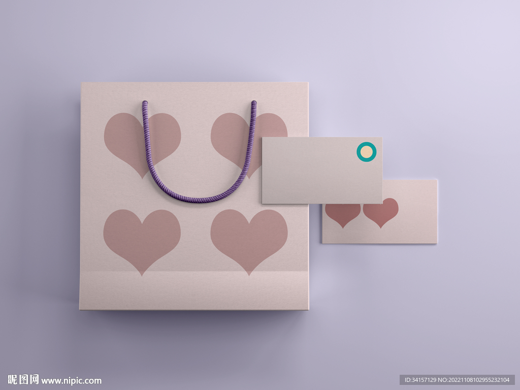 多视角可爱简约手提袋样机PSD