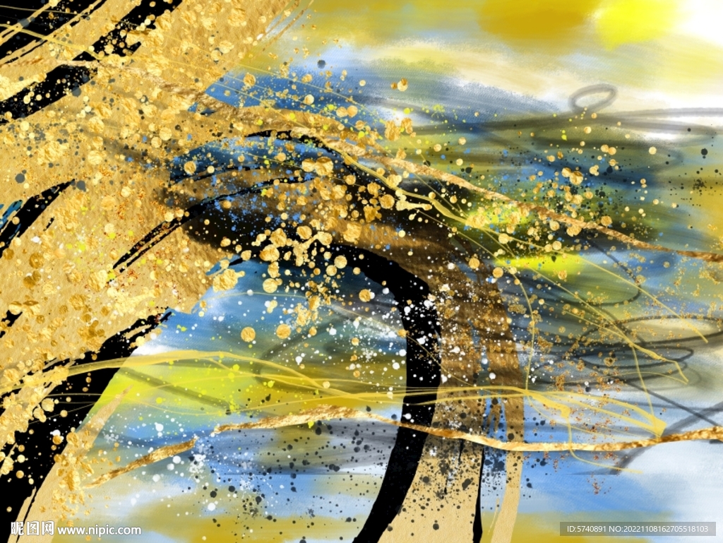 抽象油画