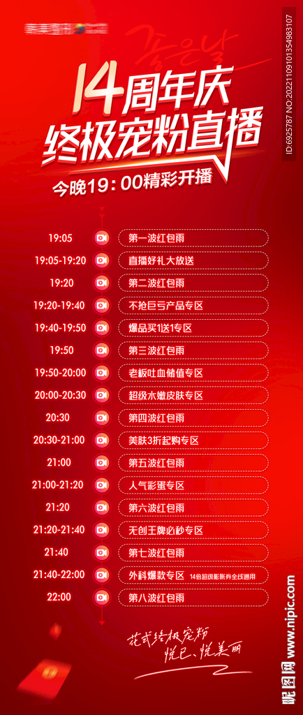 医美周年庆双11直播流程
