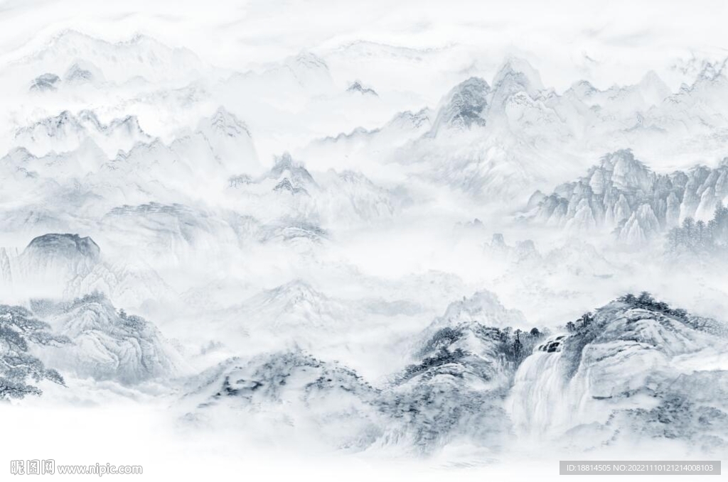 山水背景墙