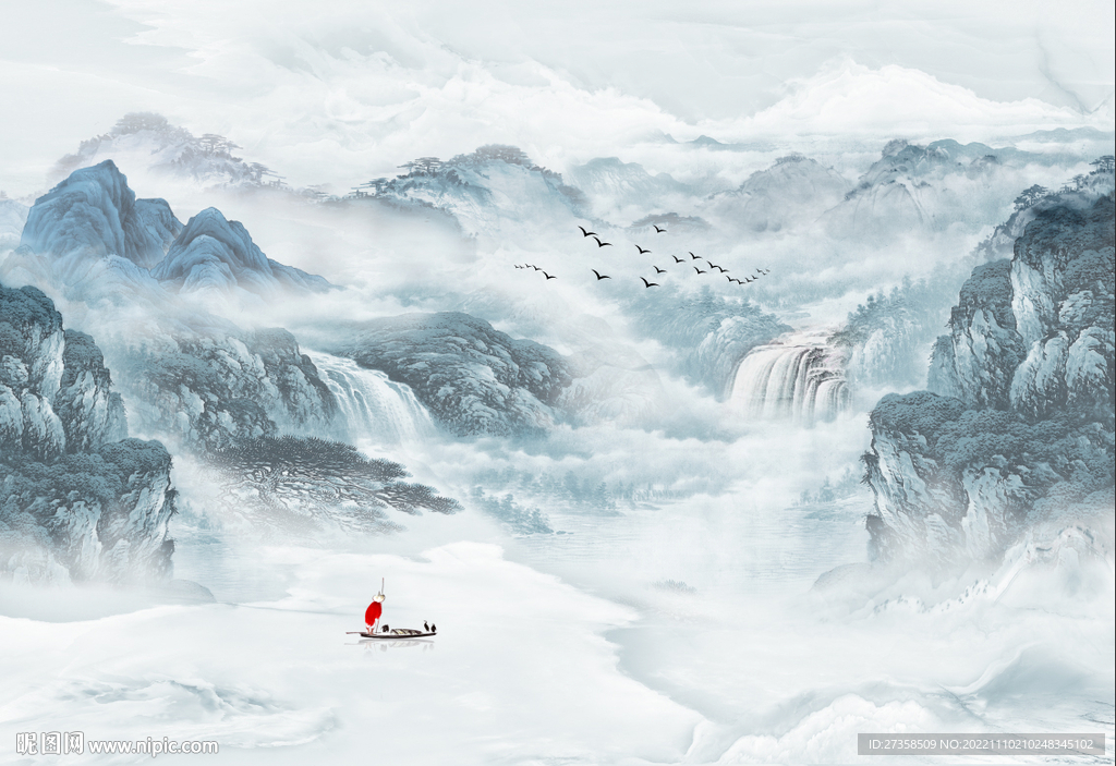 水墨山水画