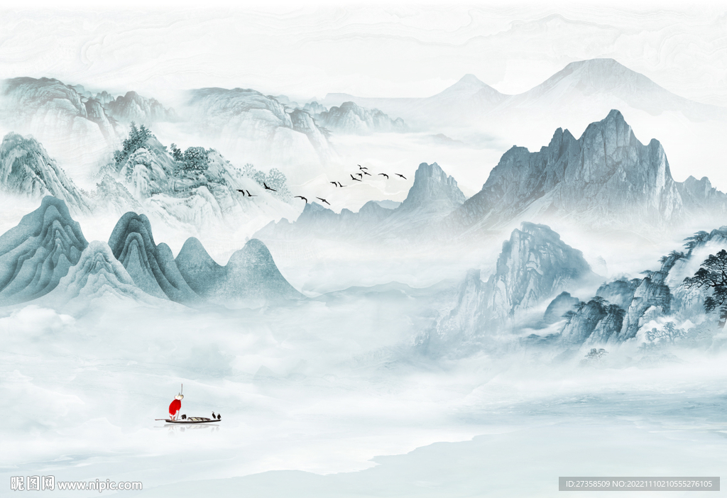 水墨山水画