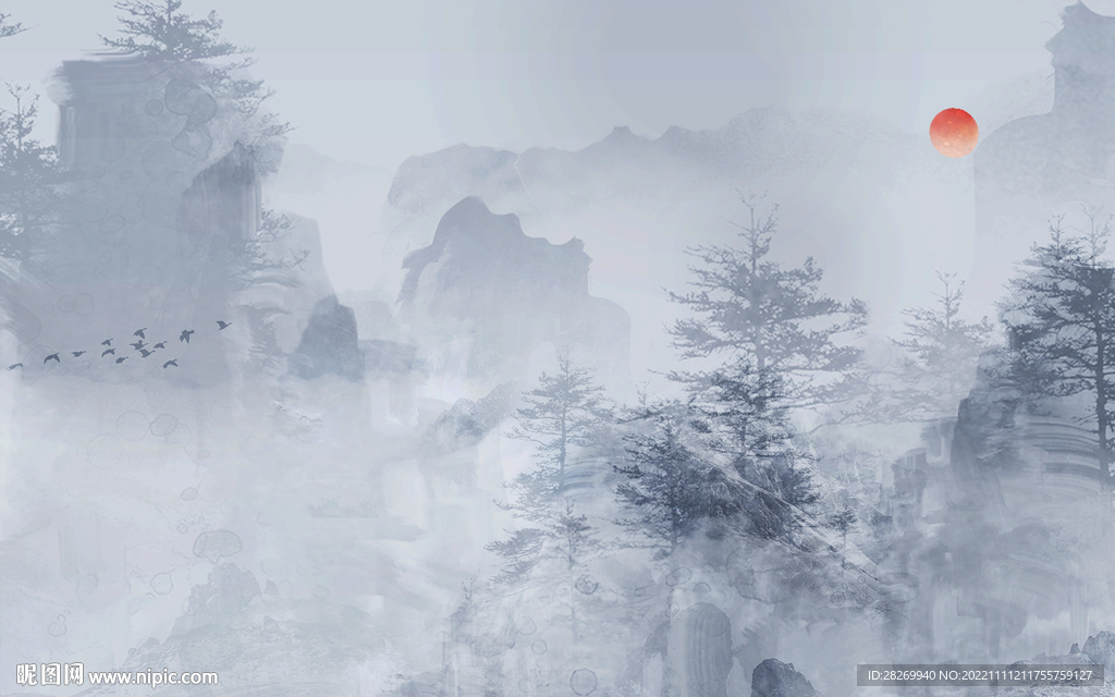 水墨山水 