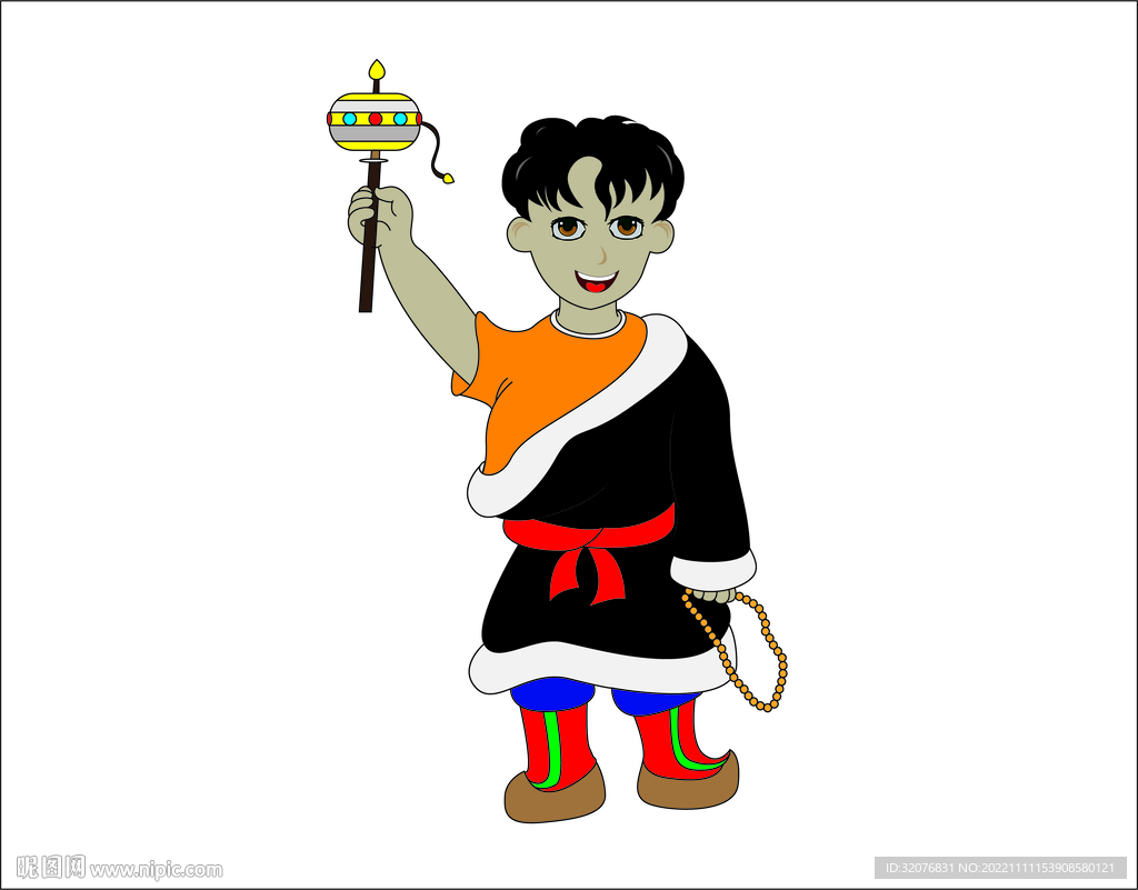藏族卡通人物 