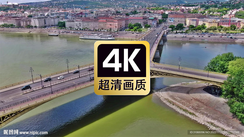 城市人字形大桥上的车流