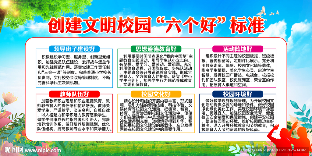 创建文明校园六好标准