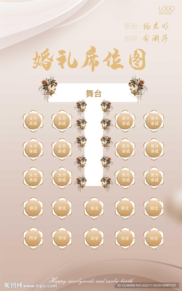 婚礼席位图
