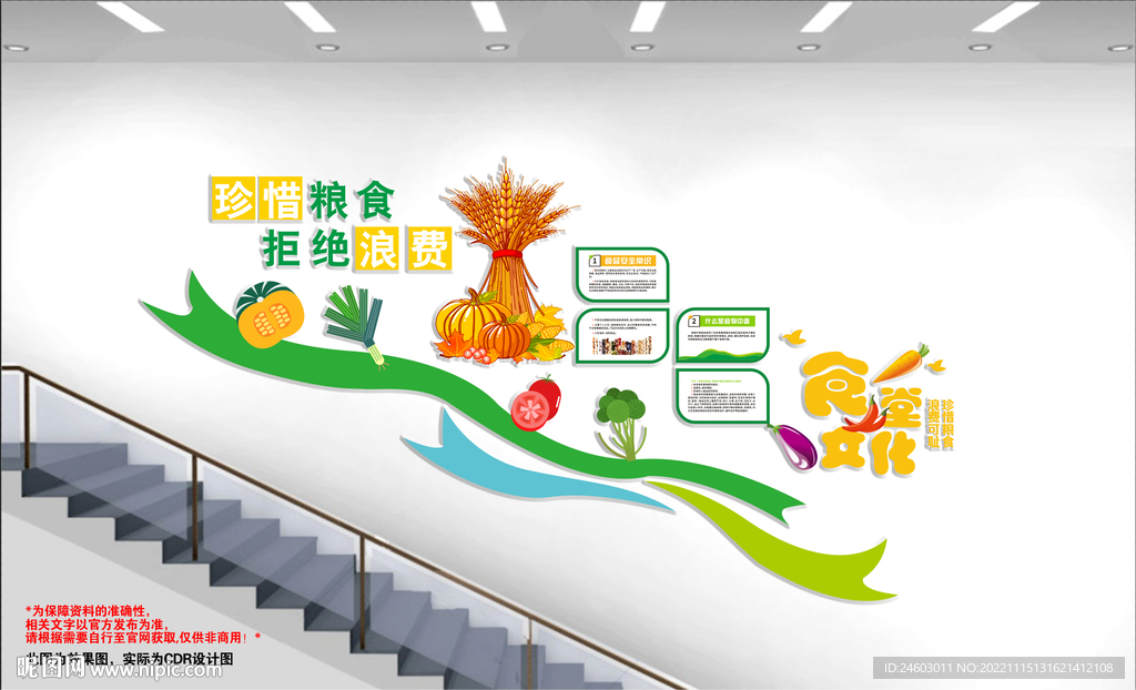 食堂楼梯文化墙