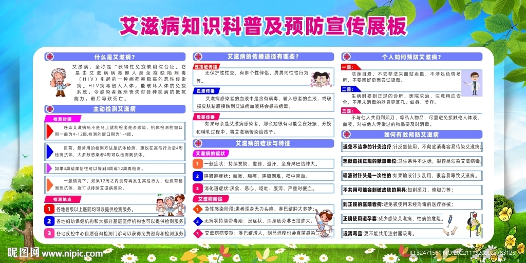 艾滋病知识科普及预防宣传