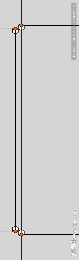 高清分层推拉门打印图