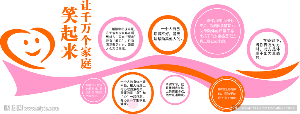 让千万个家庭笑起来文化墙
