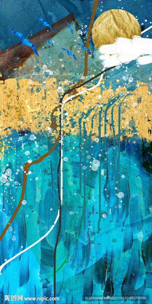 抽象油画