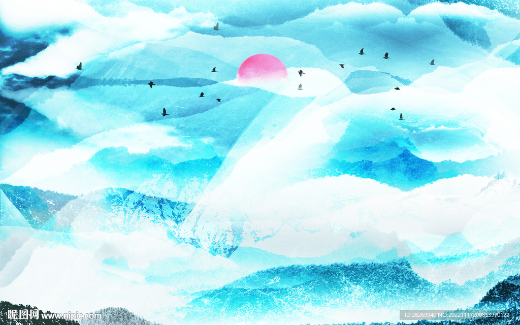 高档大气山水 