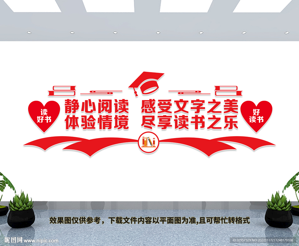 阅览室文化墙