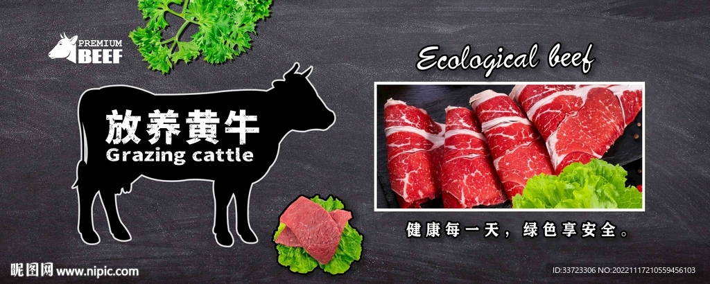 牛肉展板